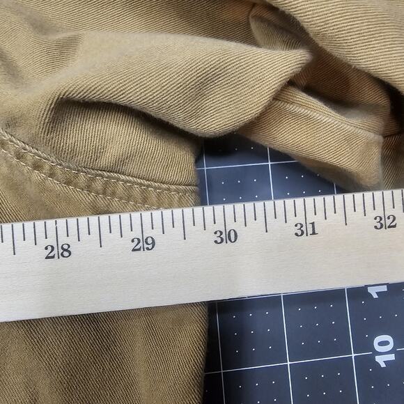 Vintage Wrangler Shirt Mens XXL Big Tan Heavy Twill Snap Western Cowboy 90s - Picture 14 of 15